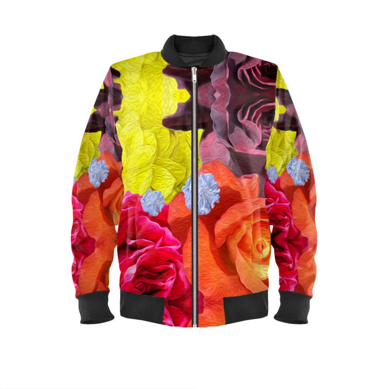 Flowers Mens Bomber Jacket