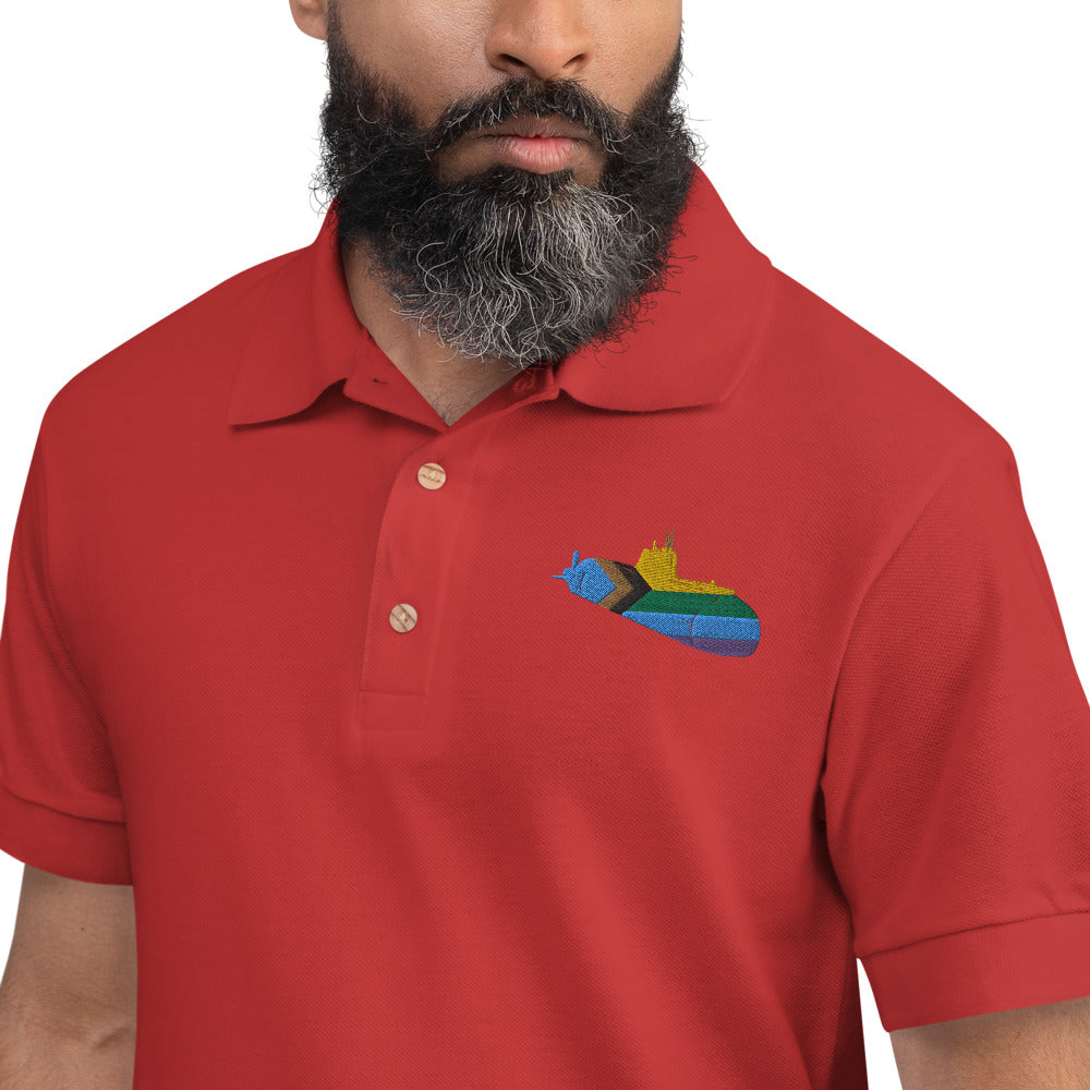 Multi coloured Sub Embroidered Polo Shirt