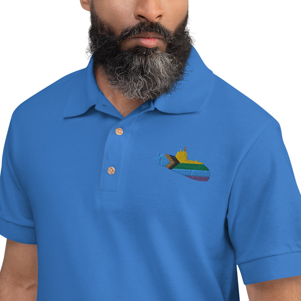 Multi coloured Sub Embroidered Polo Shirt