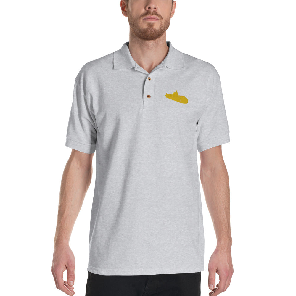 Yellow Sub Embroidered Polo Shirt