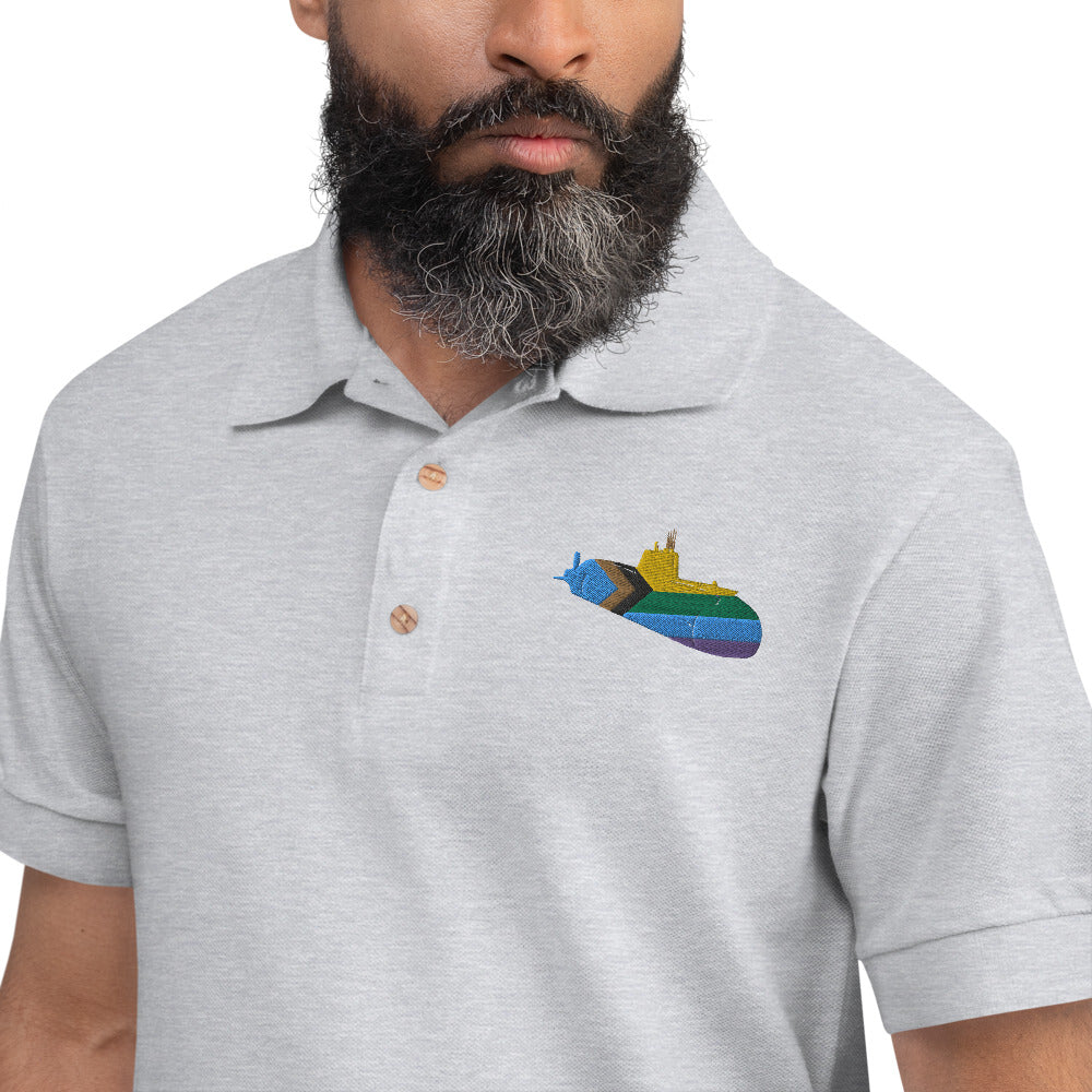 Multi coloured Sub Embroidered Polo Shirt