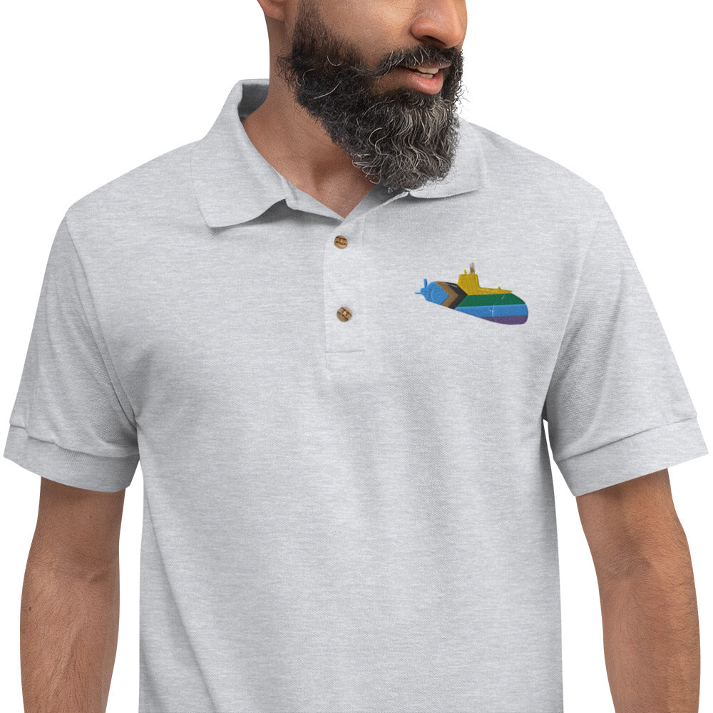 Multi coloured Sub Embroidered Polo Shirt